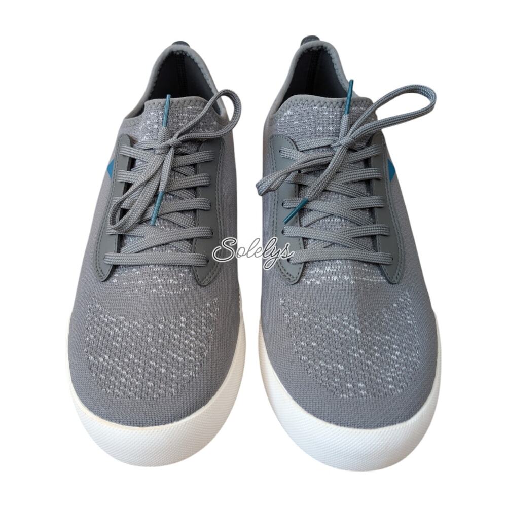 Vessi Weekend Classic Mens 11 Concrete Grey White Waterproof Walking Travel Shoe
